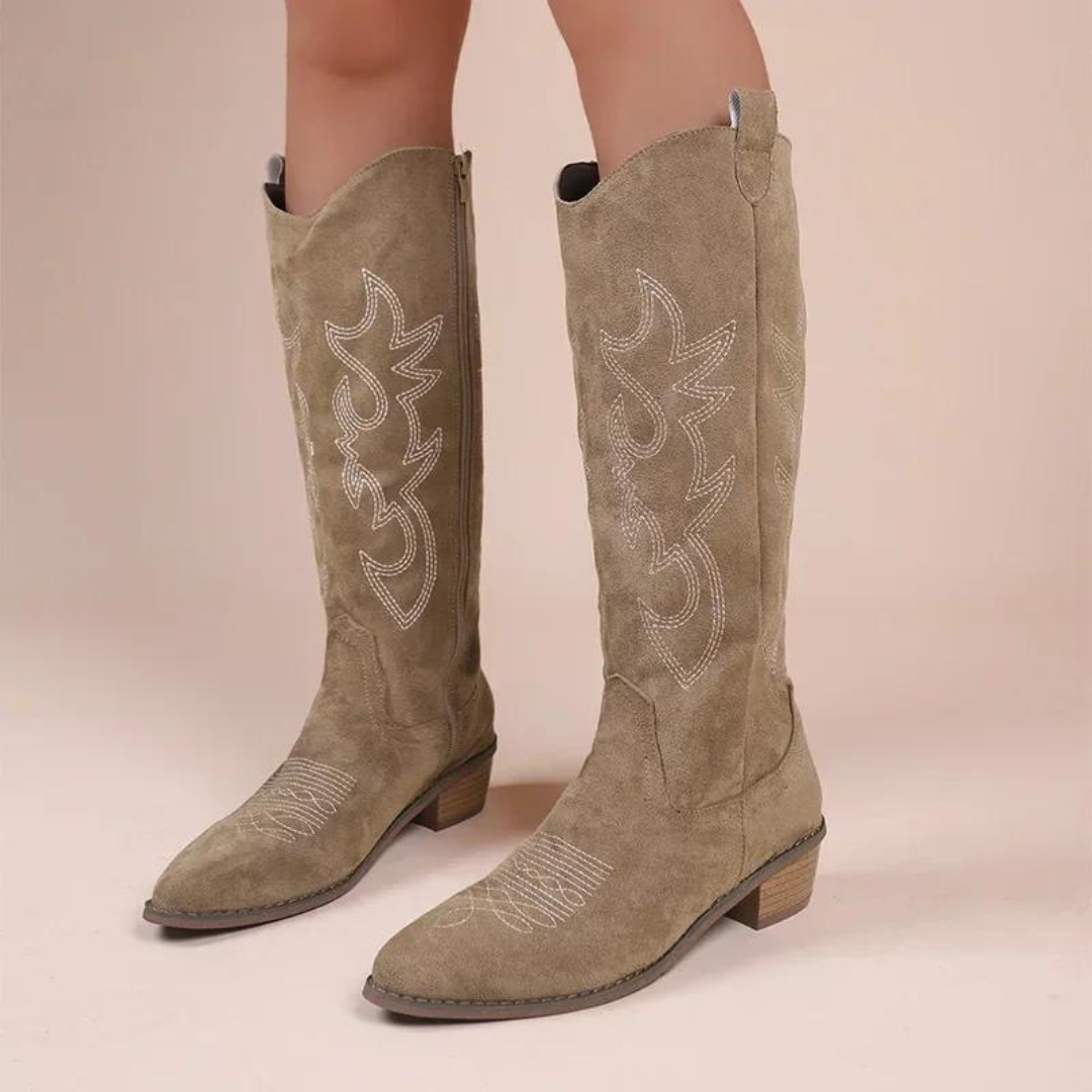 Bestickte Western-Cowboystiefel für Frauen