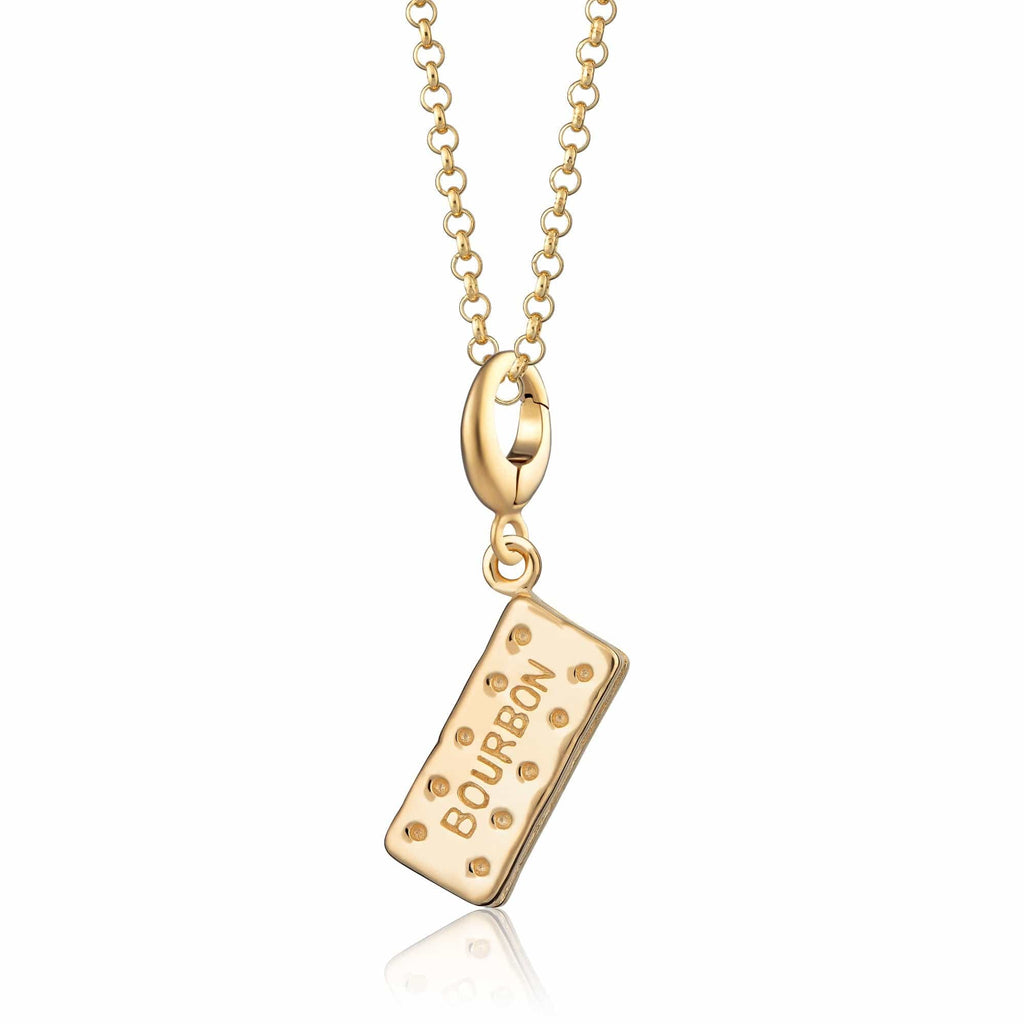 Gold Bourbon Keks Charm Halskette | Shop Nory