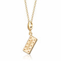 Gold Bourbon Keks Charm Halskette | Shop Nory