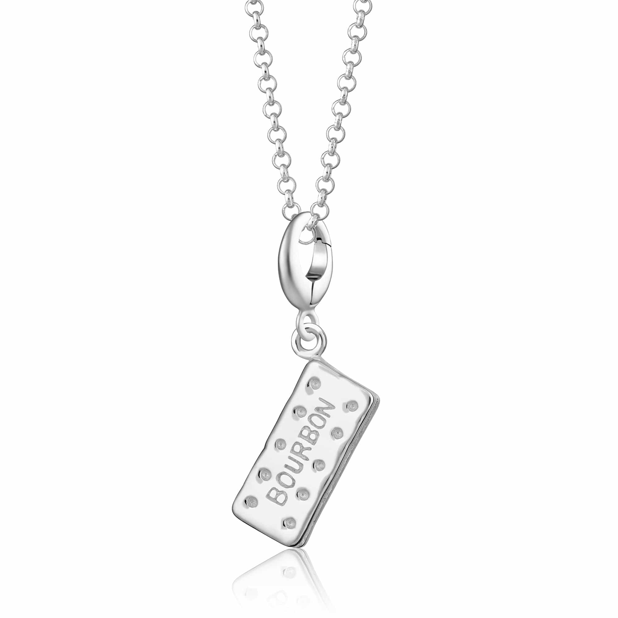Silber Bourbon Keks Charm Halskette | Shop Nory