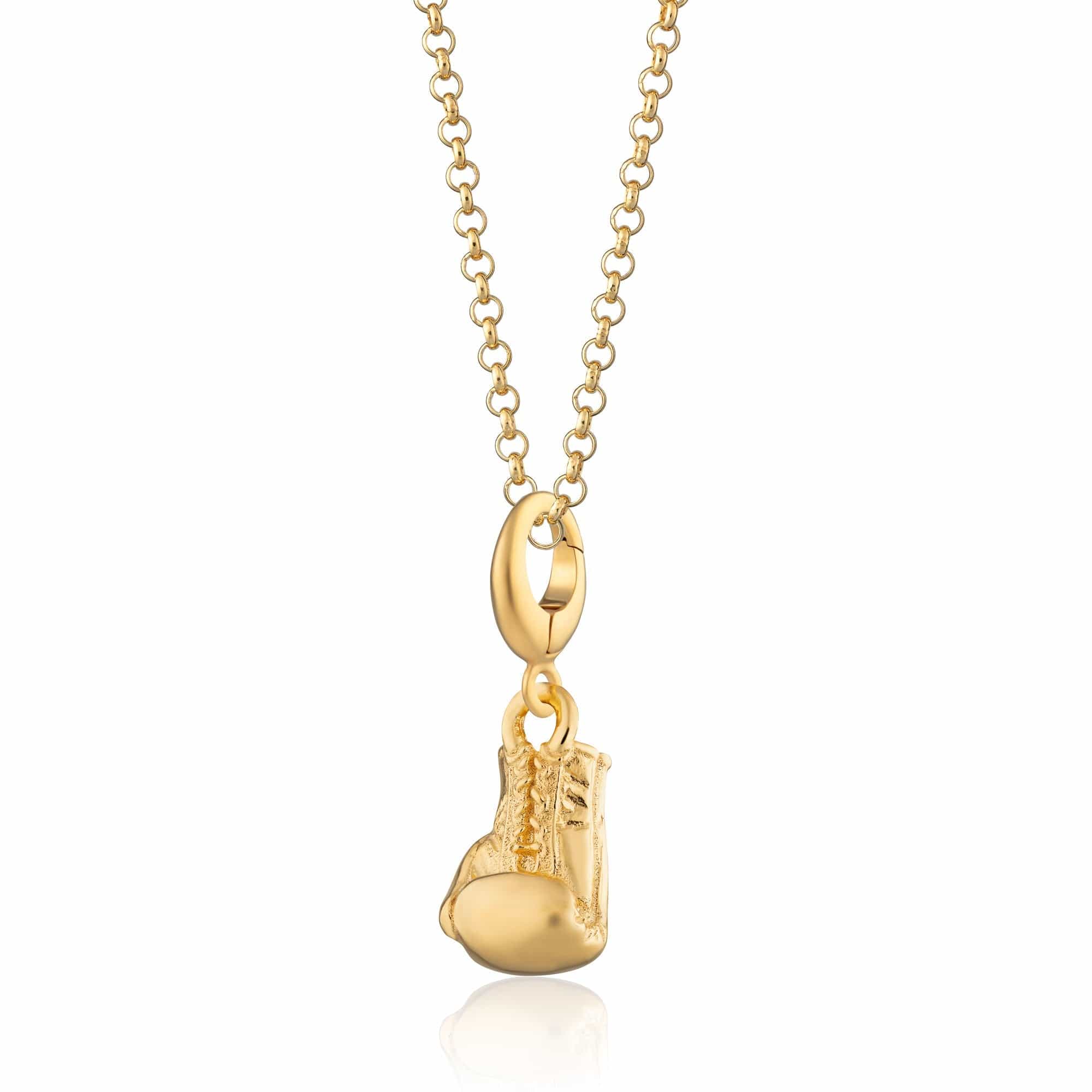 Gold Boxhandschuh Charm Halskette | Shop Nory