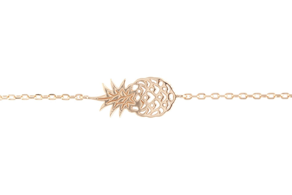 Armband mit Ananas - 16K vergoldet | Shop Nory