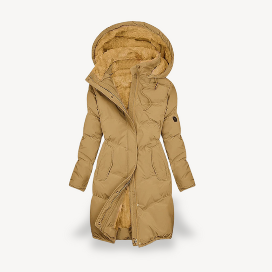 Fleece Gefütterte Pufferjacke für Damen