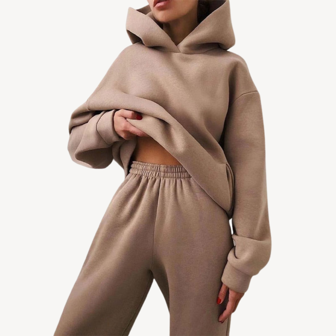 Oversized Hoodie und Jogger Set für Frauen
