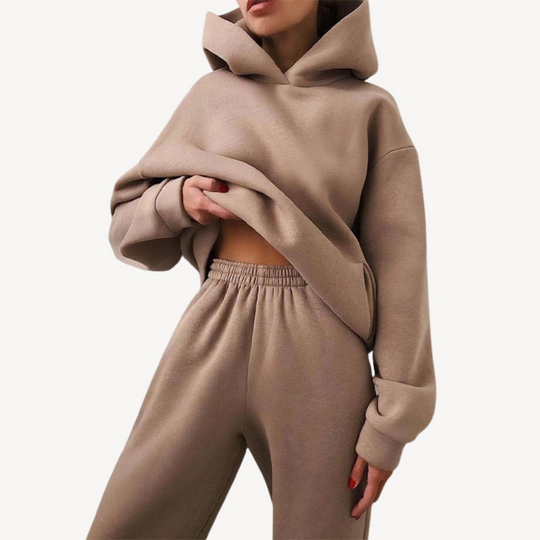 Oversized Hoodie und Jogger Set für Frauen