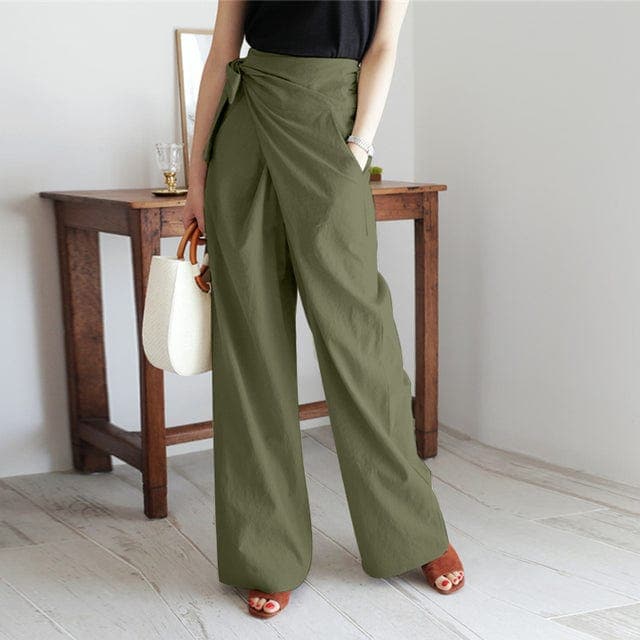 Trendy Hohe Taillen Wickelhose