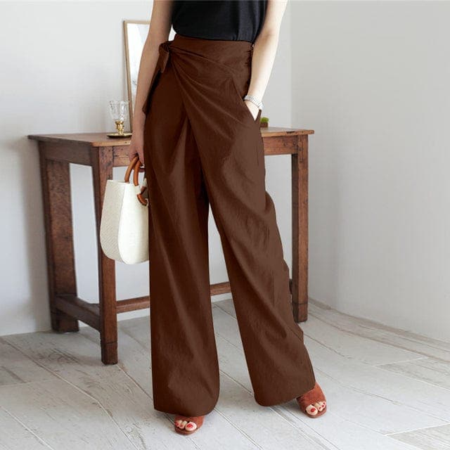Trendy Hohe Taillen Wickelhose