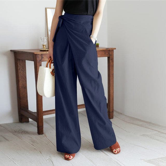 Trendy Hohe Taillen Wickelhose