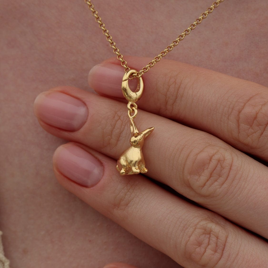 Gold Rabbit Charm Halskette | Shop Nory