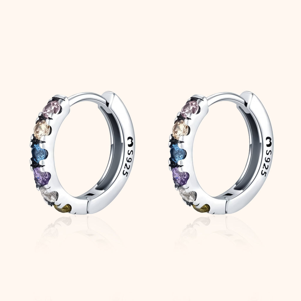Bunte Zirkonia-Ohrringe - Aureline | Shop Nory
