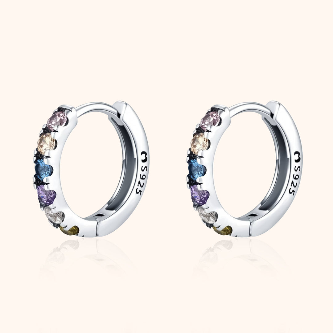 Bunte Zirkonia-Ohrringe - Aureline | Shop Nory