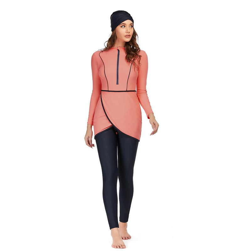 3 Teile Set Halal Bademode Badeanzug Burkini Badeoutfit