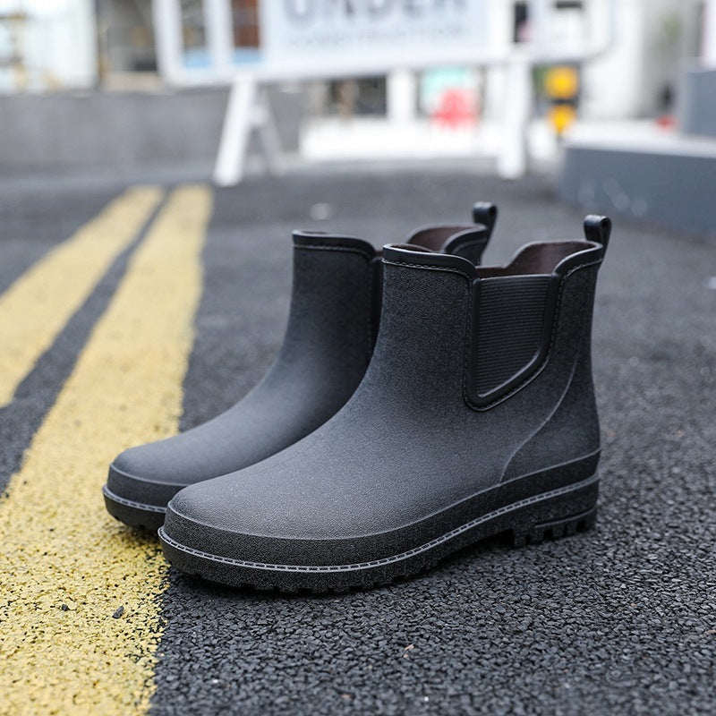 Halbhohe Wasserdichte Herren-Regenstiefel
