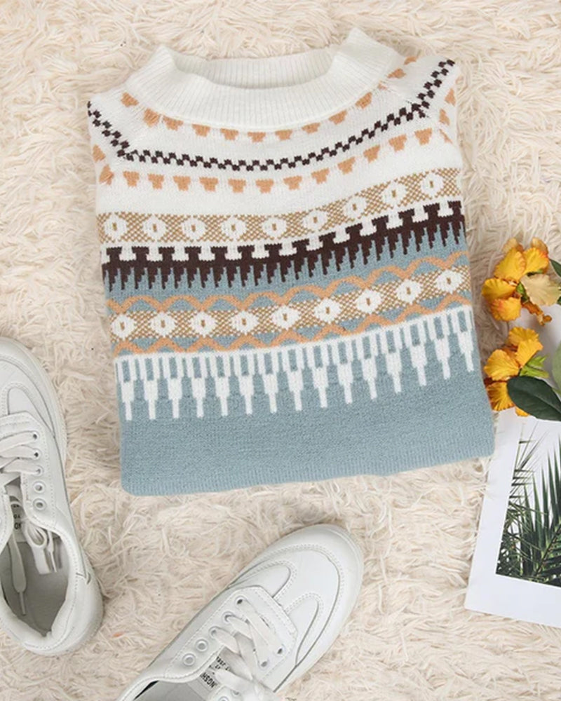 Stilvolle gShopnoryeizte Boho Pullover