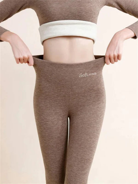 Damen Winterhose Fleece - Warme Leggings mit Formungseffekt
