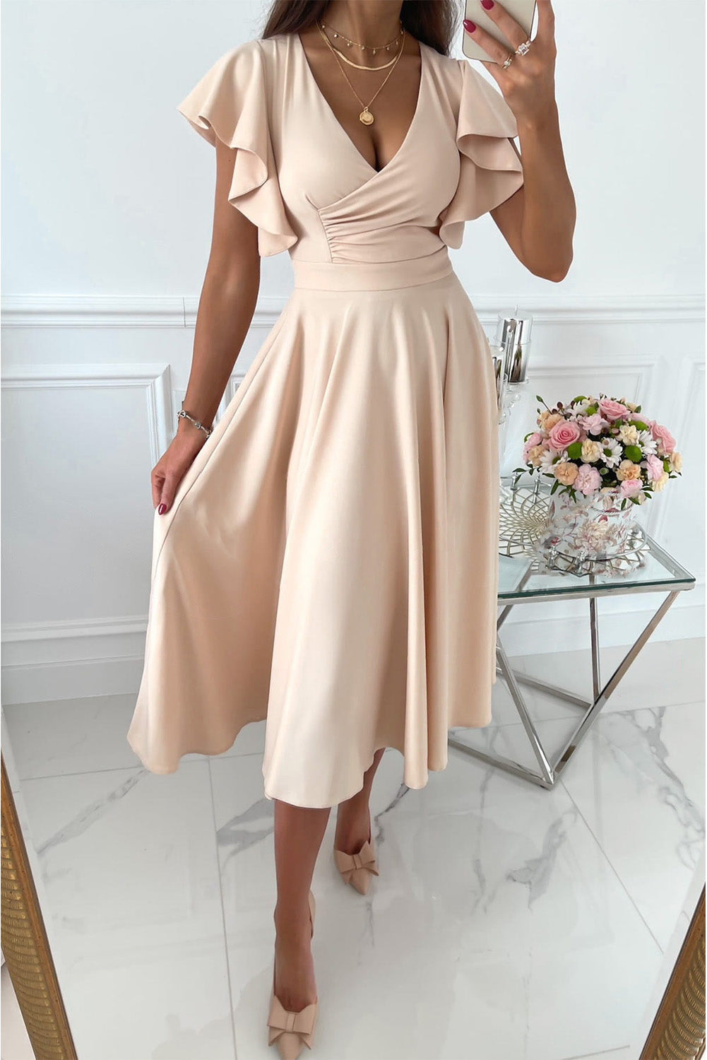 Elegantes Damen Freizeitkleid