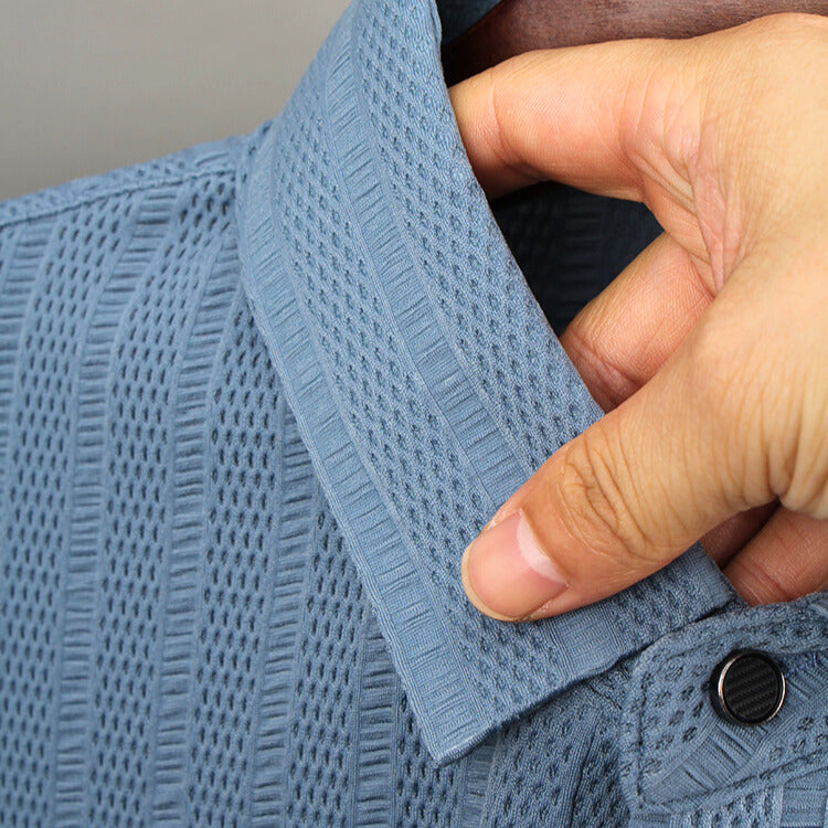 Herren Poloshirt Aus Seide
