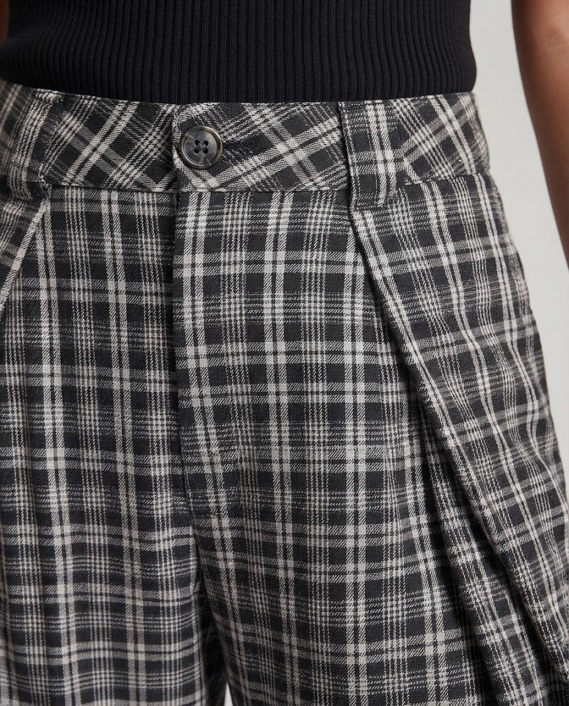 Frauenweite Karottenhose mit Falten Shop Nory