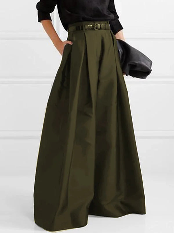 Weite Hose mit Hoher Taille