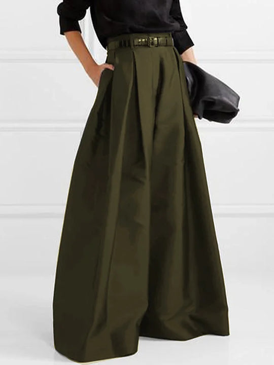 Weite Hose mit Hoher Taille