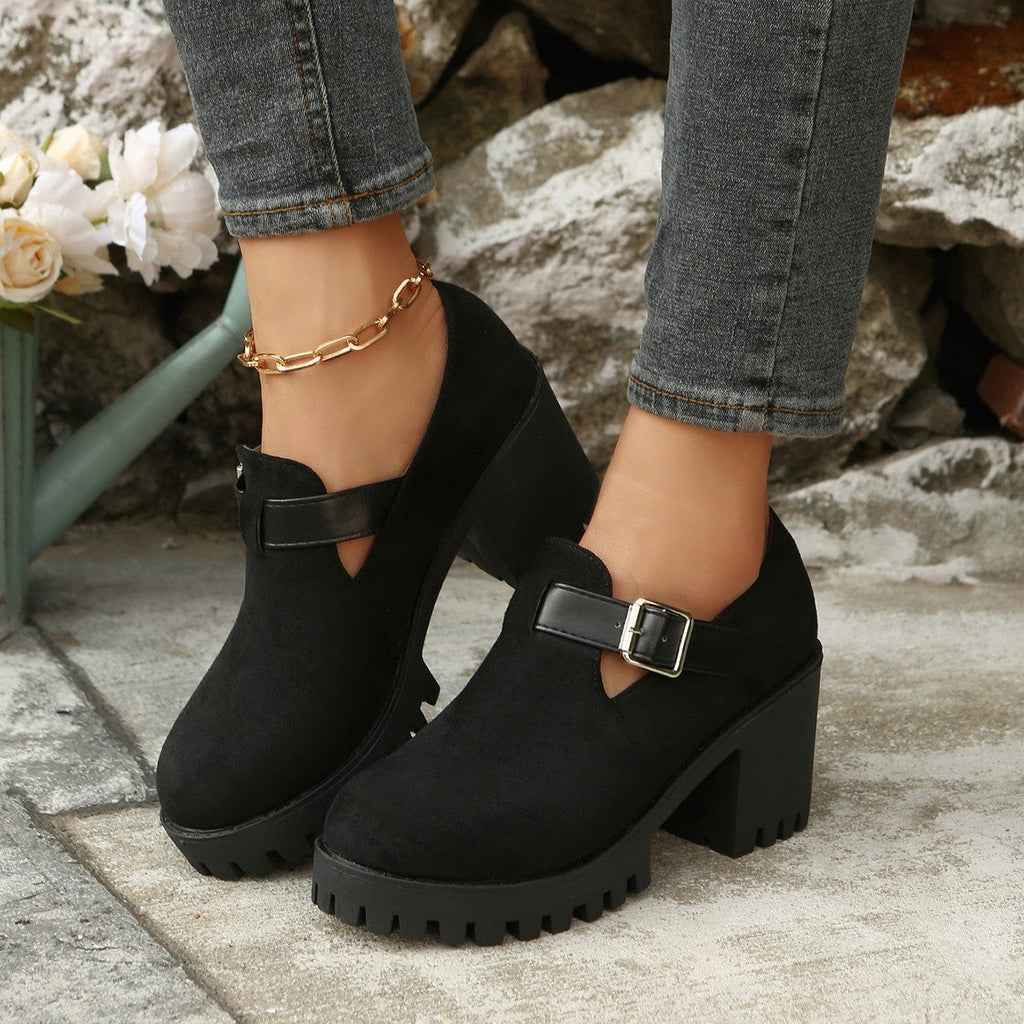 Modische Ankle Boots mit Blockabsatz
