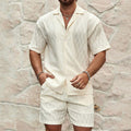 Set Herren Sommer mit Hemd und Shorts