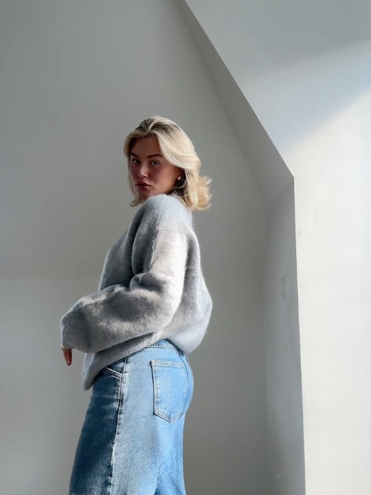 weicher Mohair-Strickpullover
