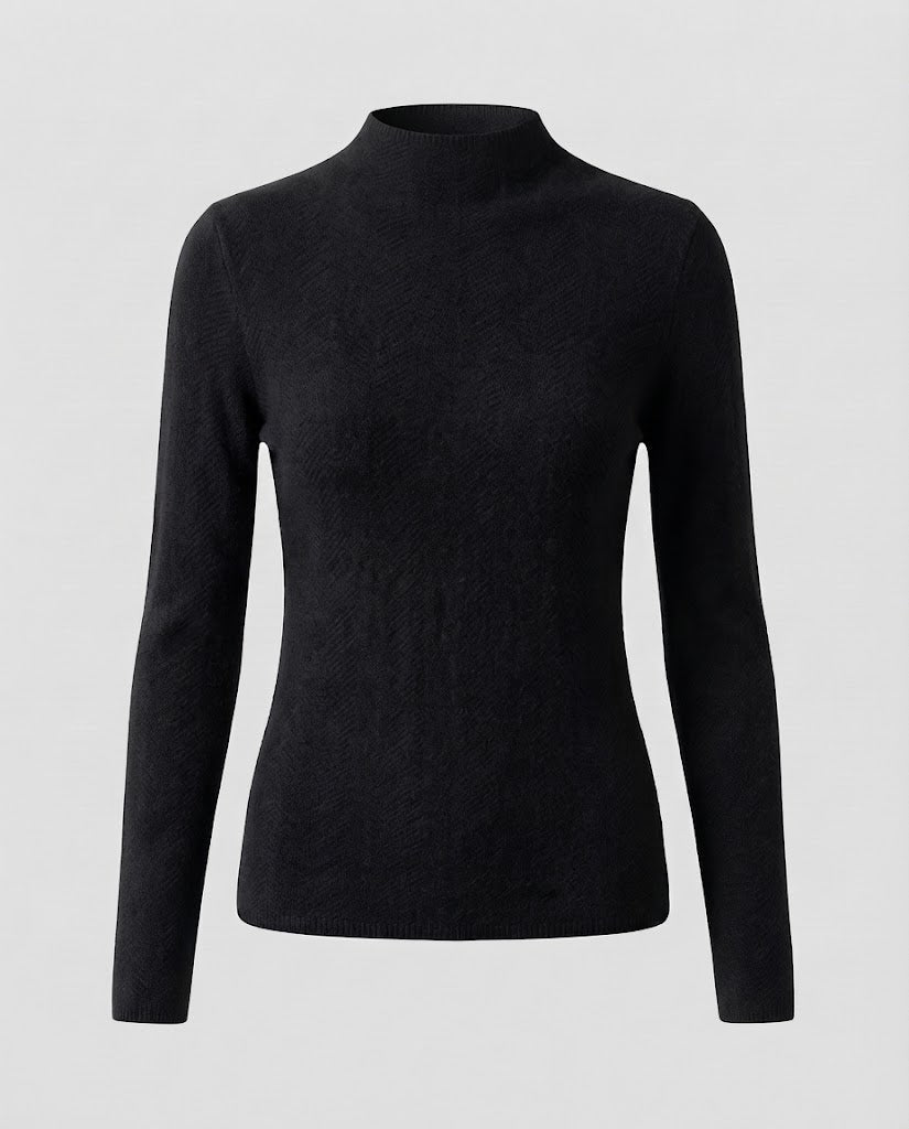 Damen Feiner Minimalistischer Stehkragenpullover aus anschmiegsamem Feinstrick Shop Nory