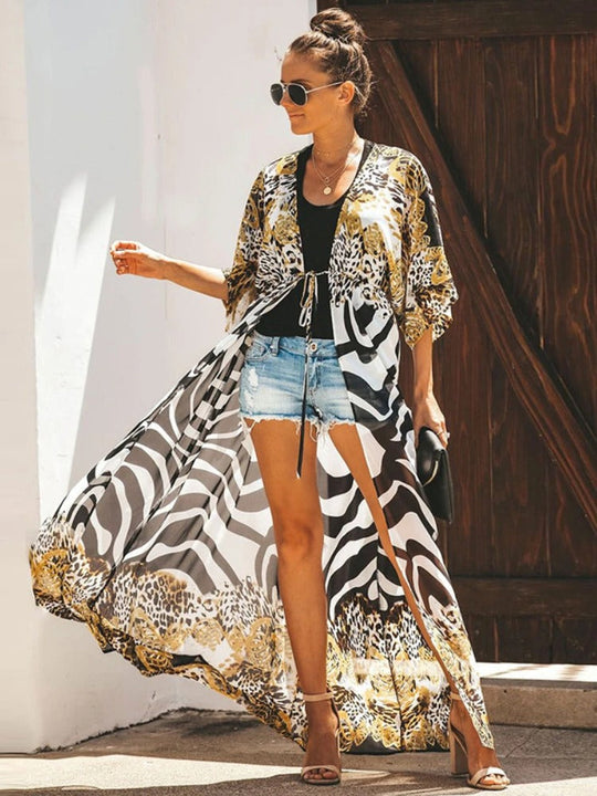 Kimono mit Leopardenmuster