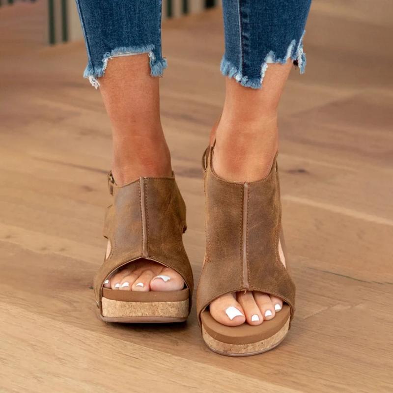 Sandalen Mit Keilabsatz