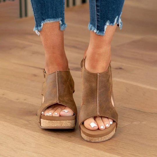 Sandalen Mit Keilabsatz