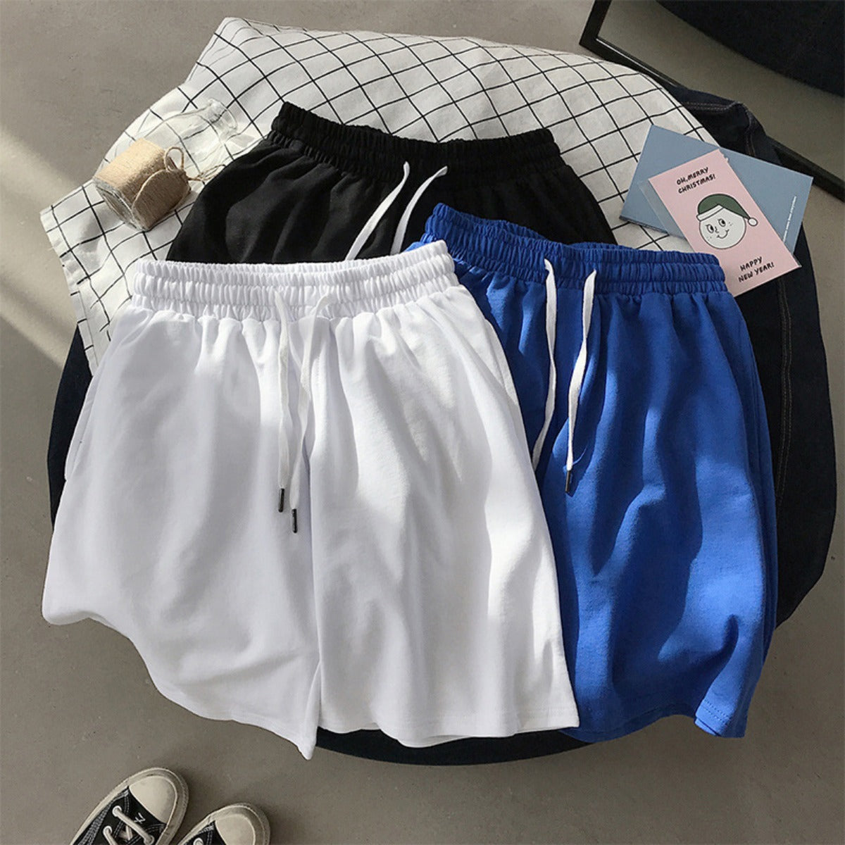 Shopnory | Sommer Herren Eis Seide lose Shorts