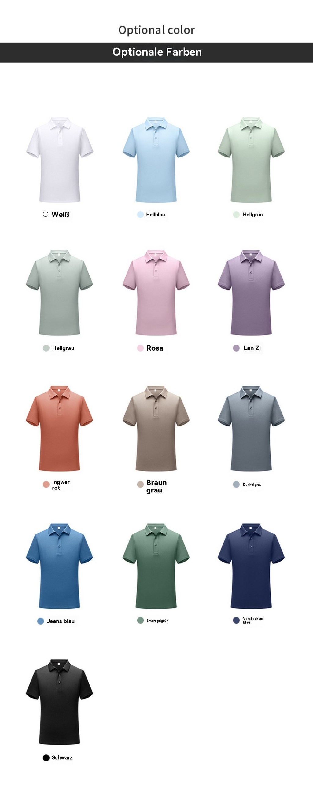 Poloshirt aus Maulbeerseide