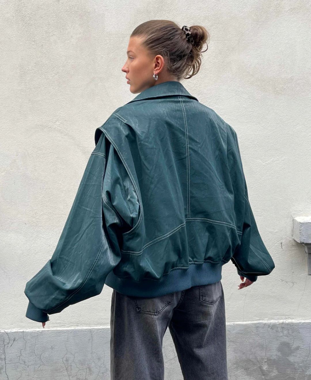 Oversized Bomberjacke Stilvoll und Wärmeresistent Perfekt für Herbst und Winter