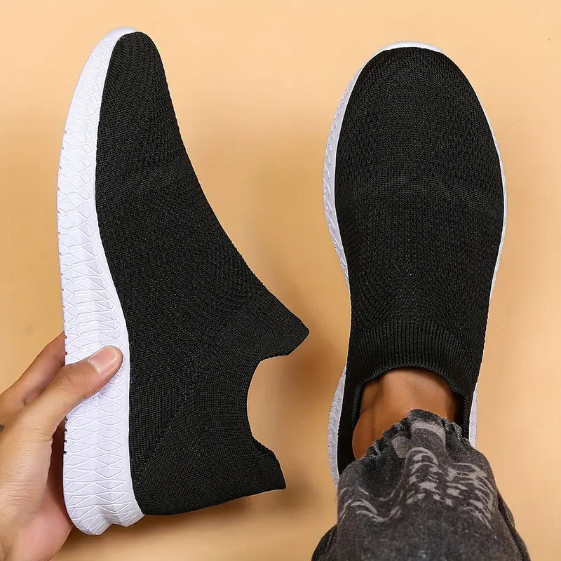 Herren Woven Knit Slip On Sock Schuhe