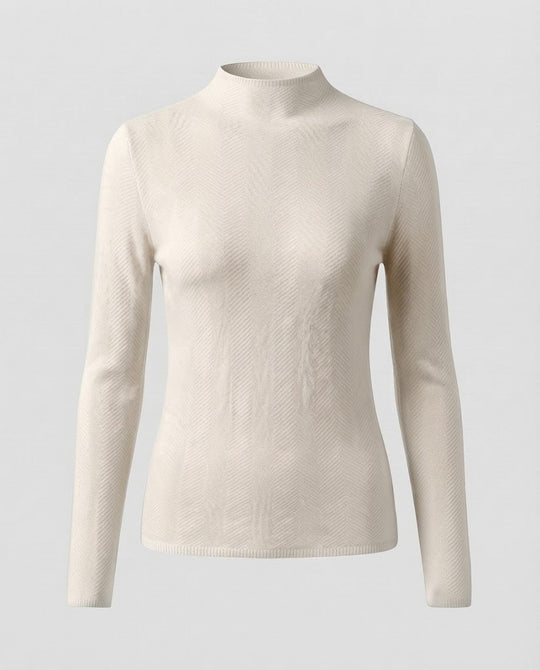 Damen Feiner Minimalistischer Stehkragenpullover aus anschmiegsamem Feinstrick Shop Nory