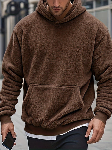 Weiche Fleece-hoodie Polyester Komfort und Stil