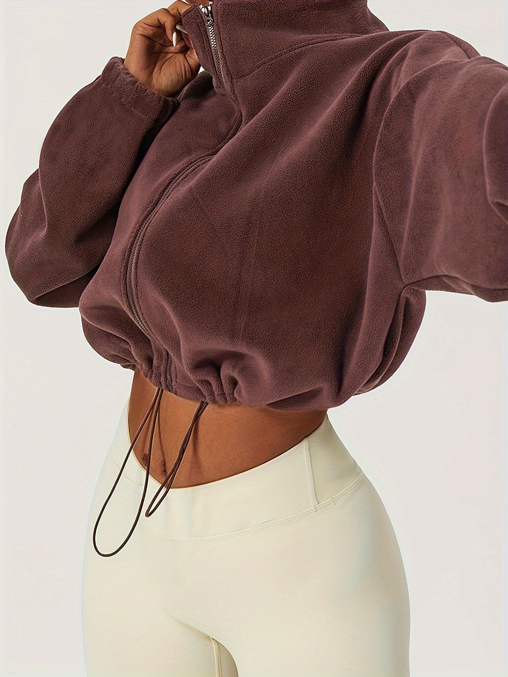 Shopnory | Fleece Crop Jacke