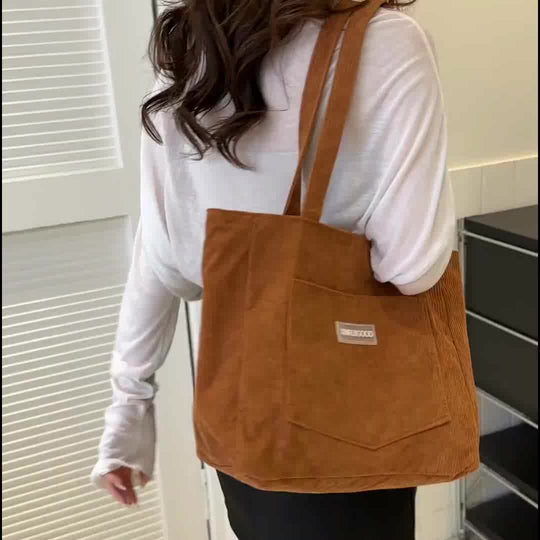 Elegante Damen Cordstoff Tasche | ShopNory