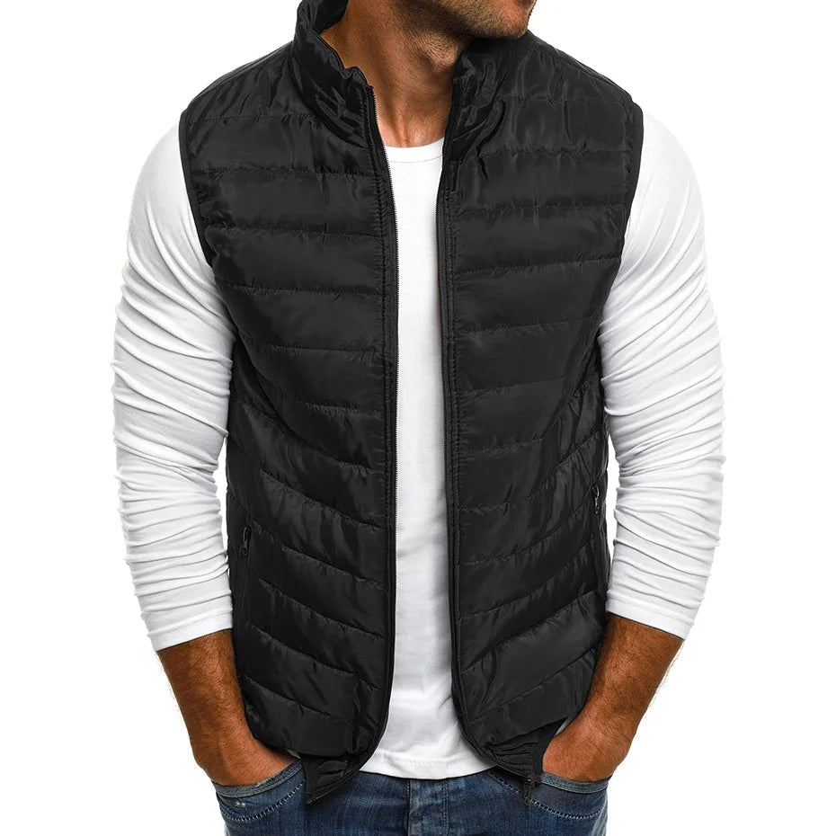 Elegante gesteppte Weste für Herren