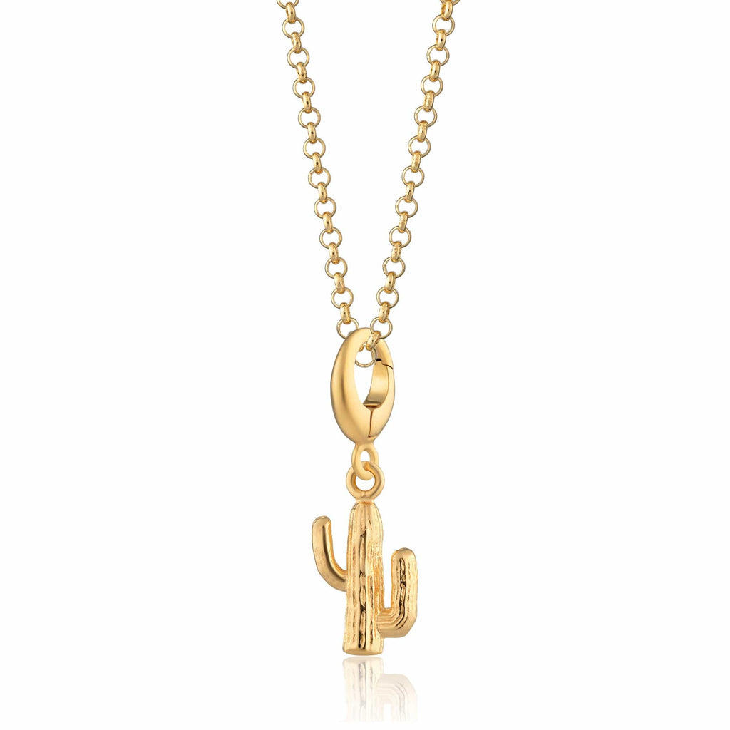 Gold Cactus Charm Halskette | Shop Nory