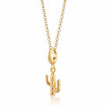 Gold Cactus Charm Halskette | Shop Nory