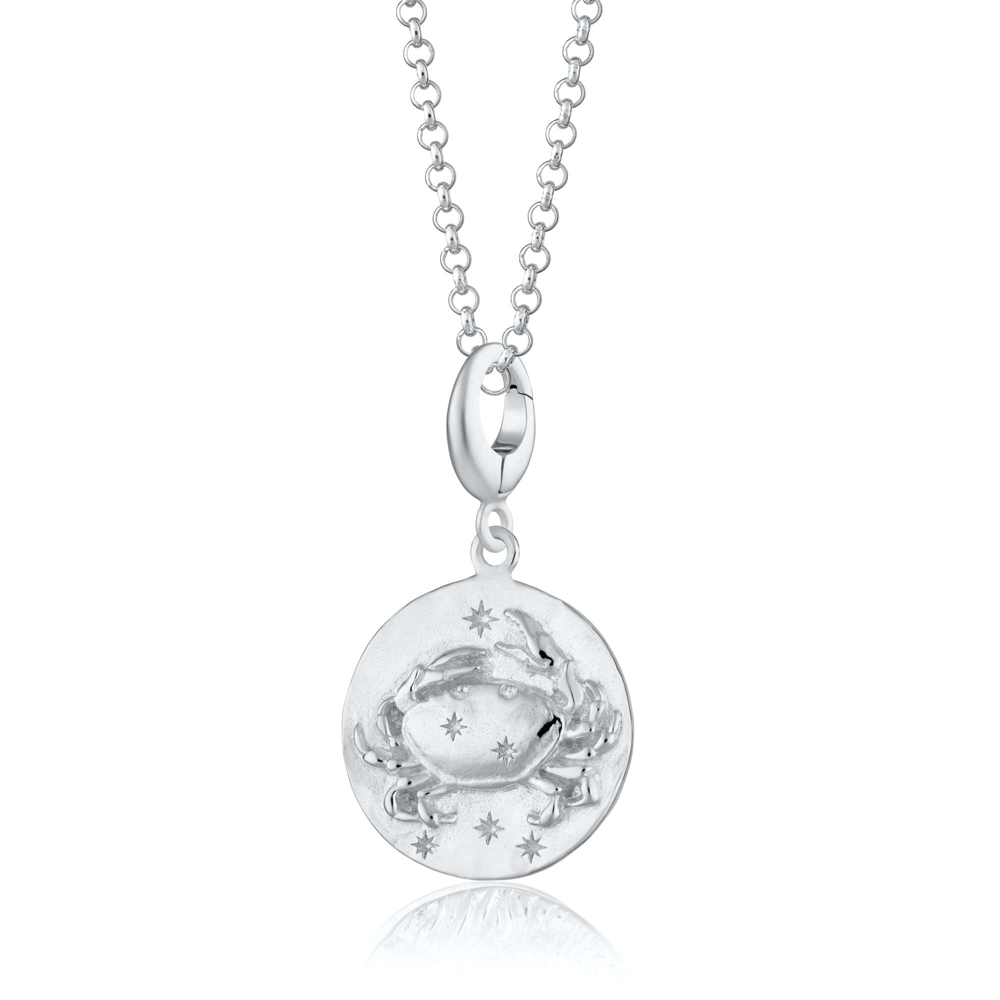 Silber Krebs Tierkreis Charm Halskette | Shop Nory