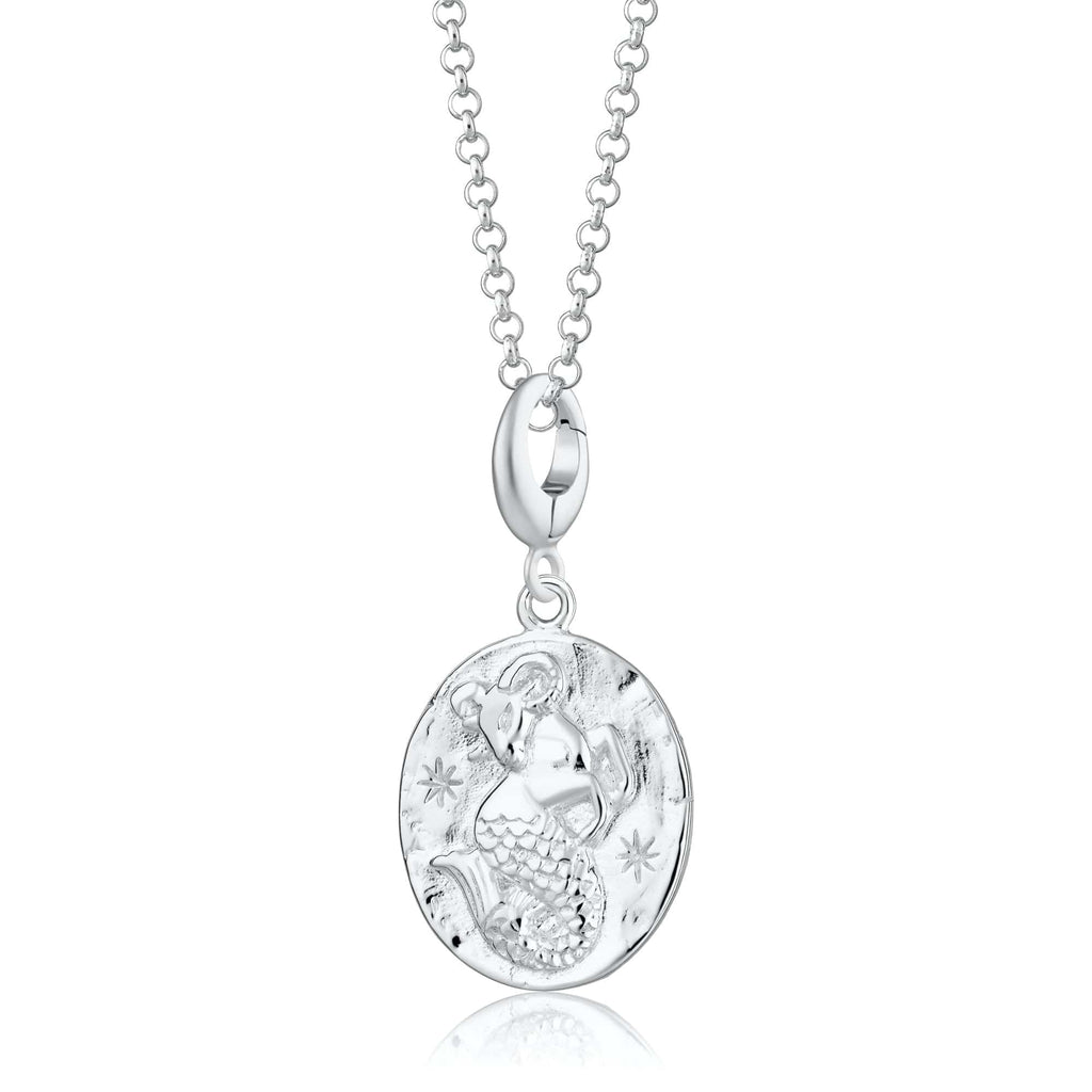 Silber Capricorn Zodiac Charm Halskette | Shop Nory