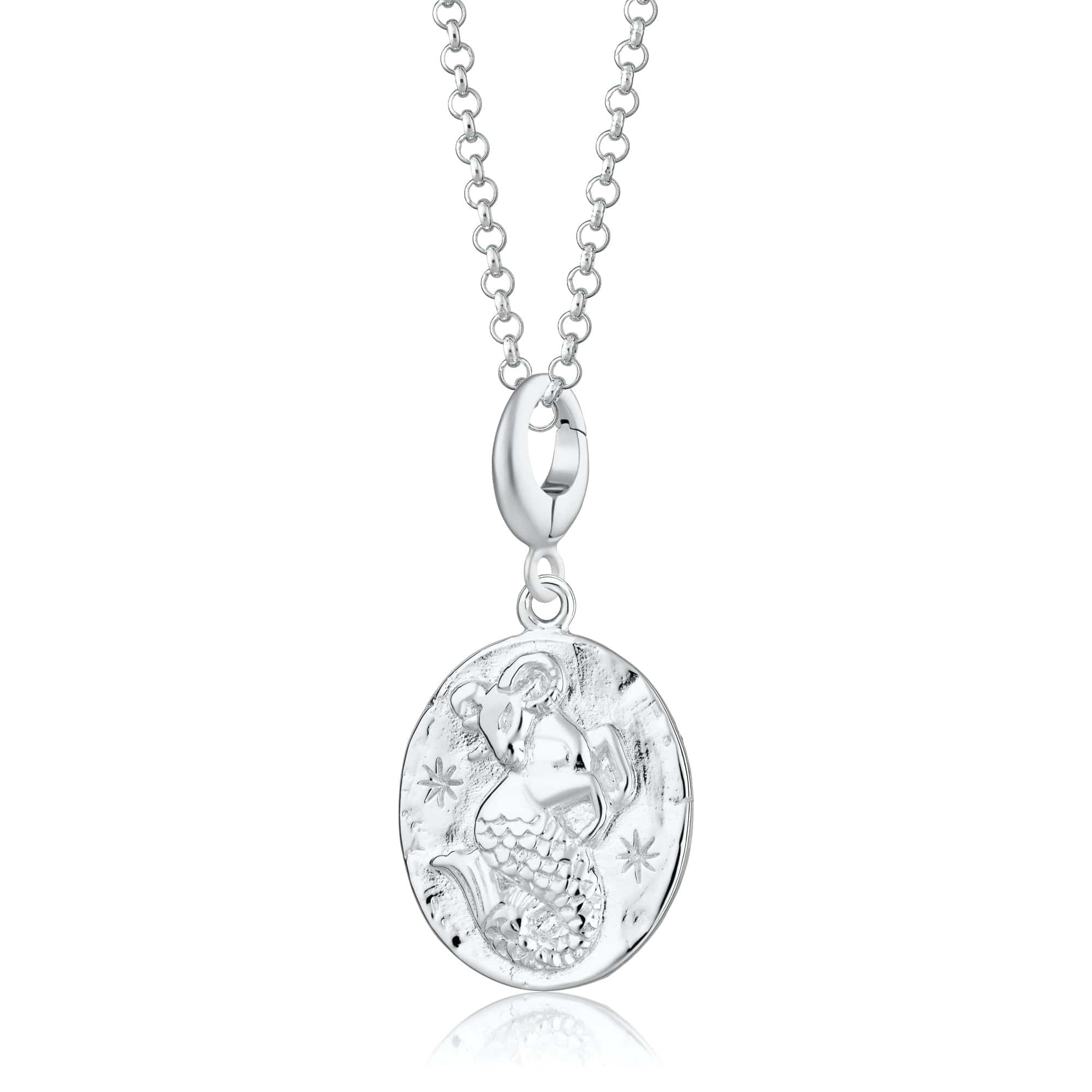 Silber Capricorn Zodiac Charm Halskette | Shop Nory
