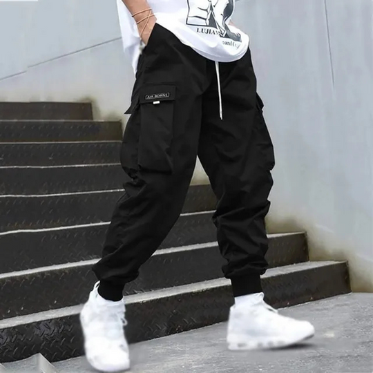 Herren Schwarze Cargo Hose