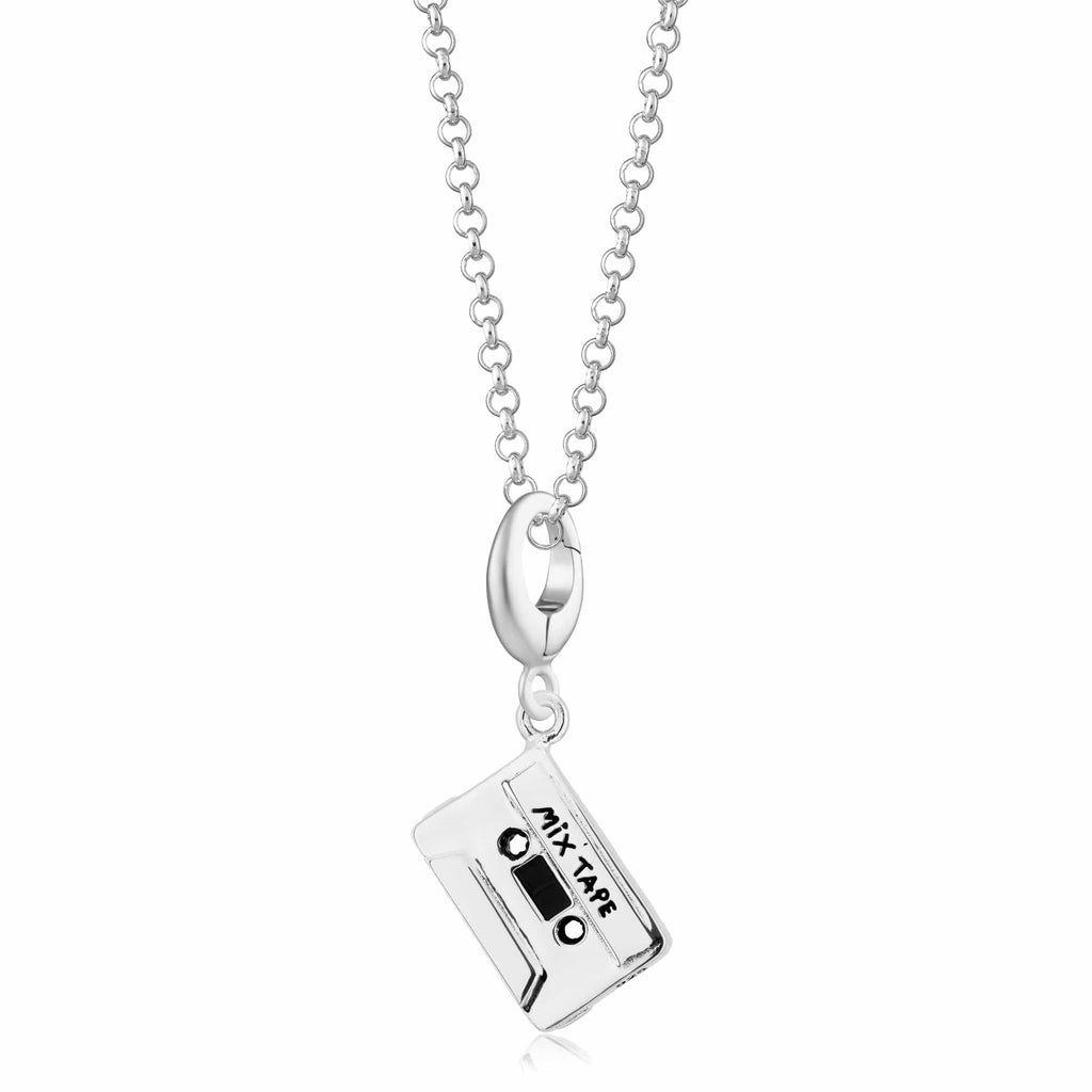 Silber Kassette Tape Charm Halskette | Shop Nory
