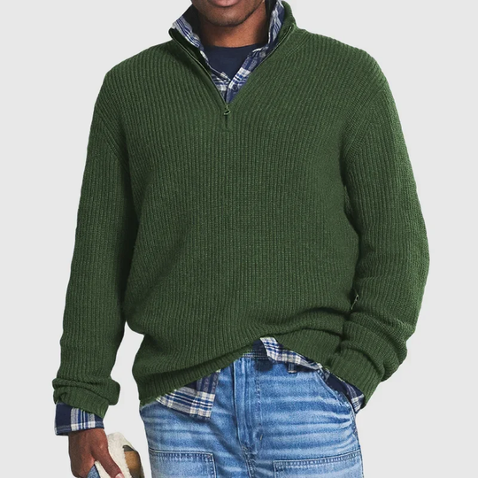 Lässiger Herren Zip-Pullover