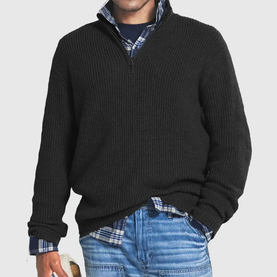 Lässiger Herren Zip-Pullover