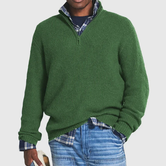 Lässiger Herren Zip-Pullover